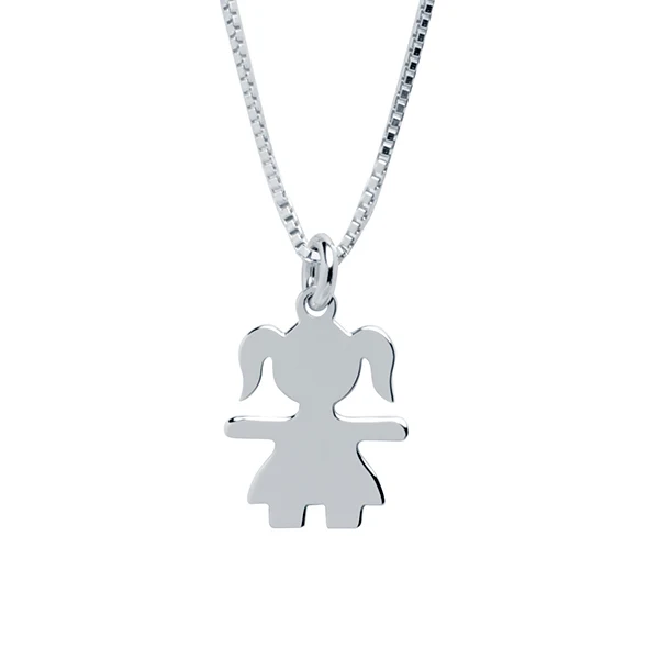 Collar Niña Coletas de Plata 925
