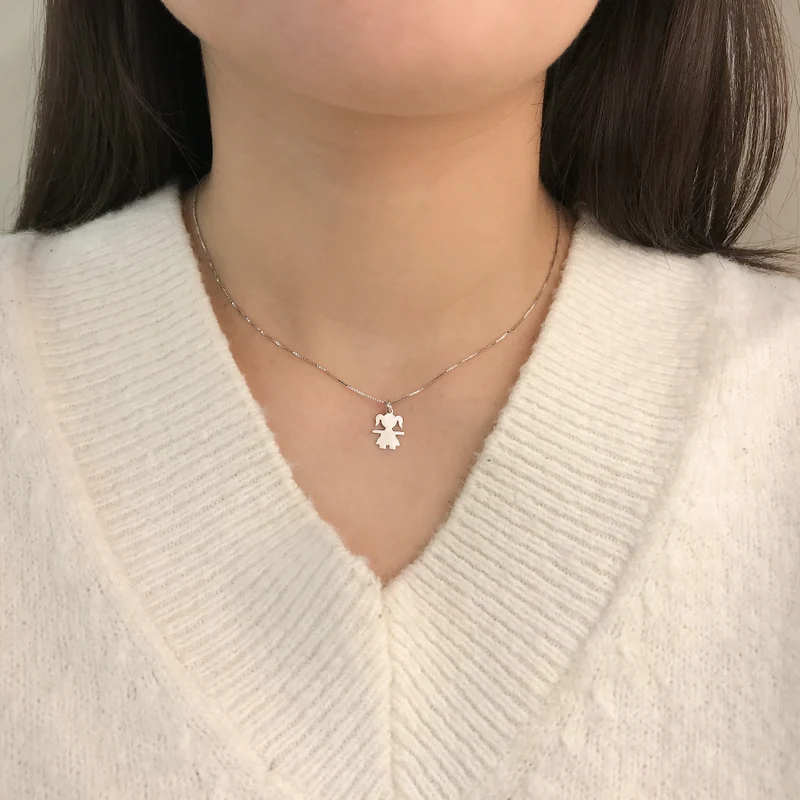 Collar Niña Coletas de Plata 925