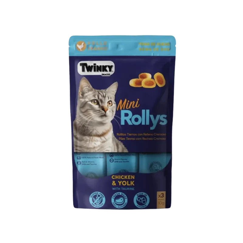 Twinky Mini Rollys Snack para Gatos 3x10 g