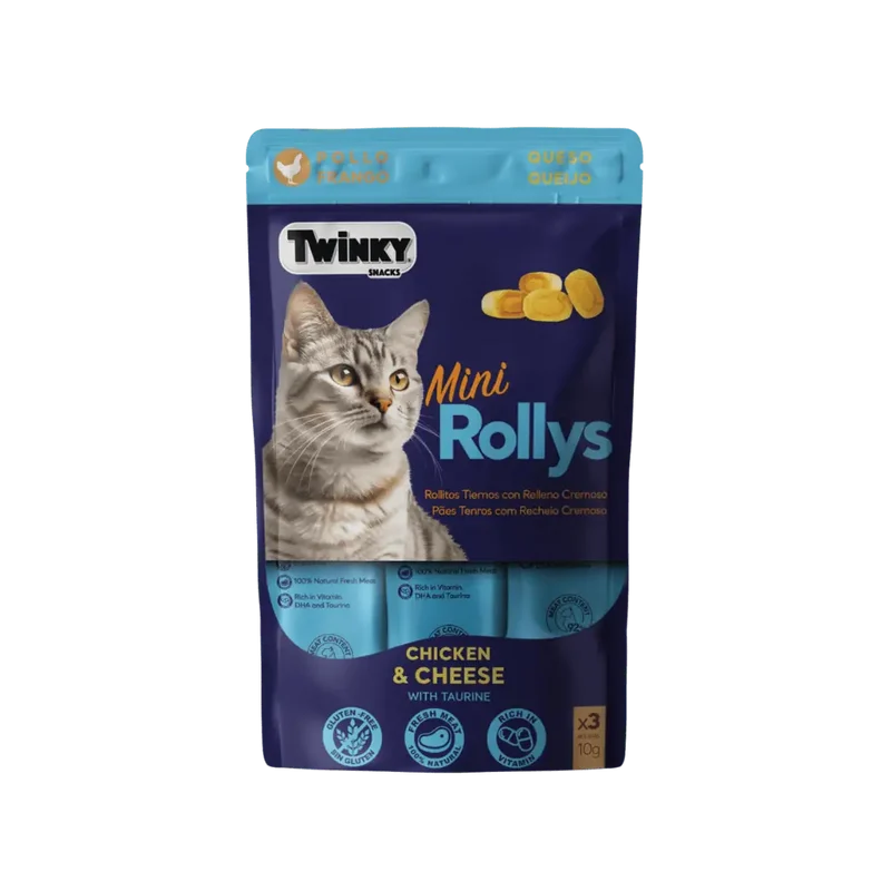 Twinky Mini Rollys Snack para Gatos 3x10 g