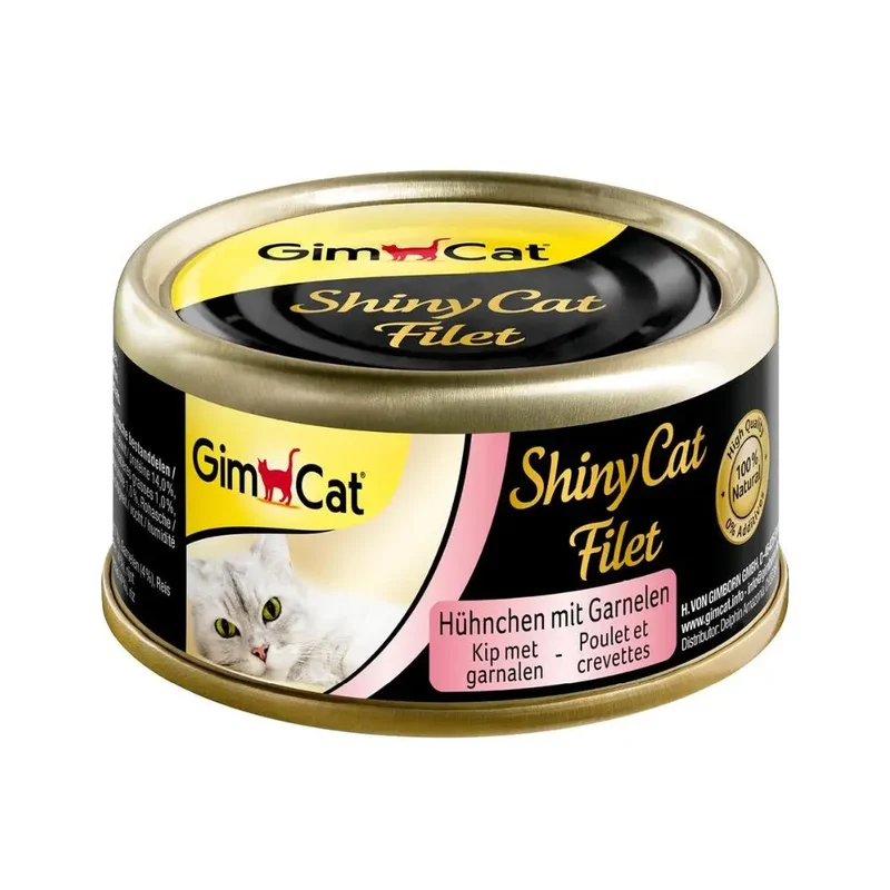 Gimcat Shiny Cat Filetes 70 g Lata Comida Húmeda para Gatos