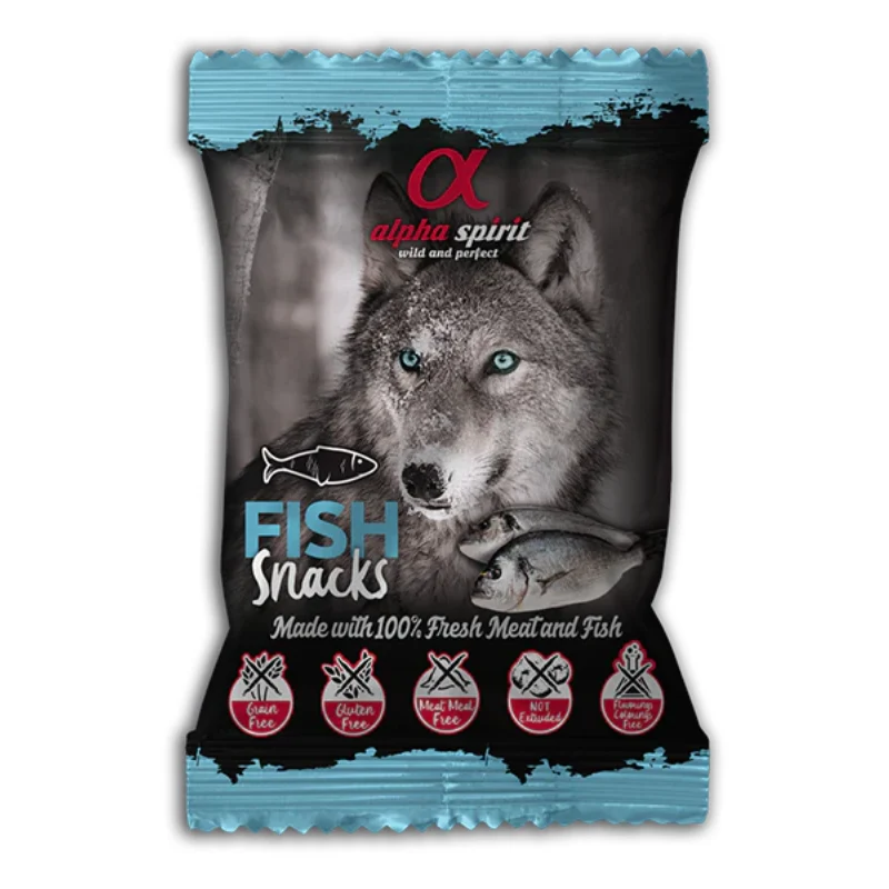 ALPHA SPIRIT PERROS SNACK DE PESCADO 24X50 GR