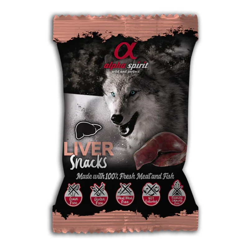 ALPHA SPIRIT PERROS SNACK DE HIGADO 24X50 GR