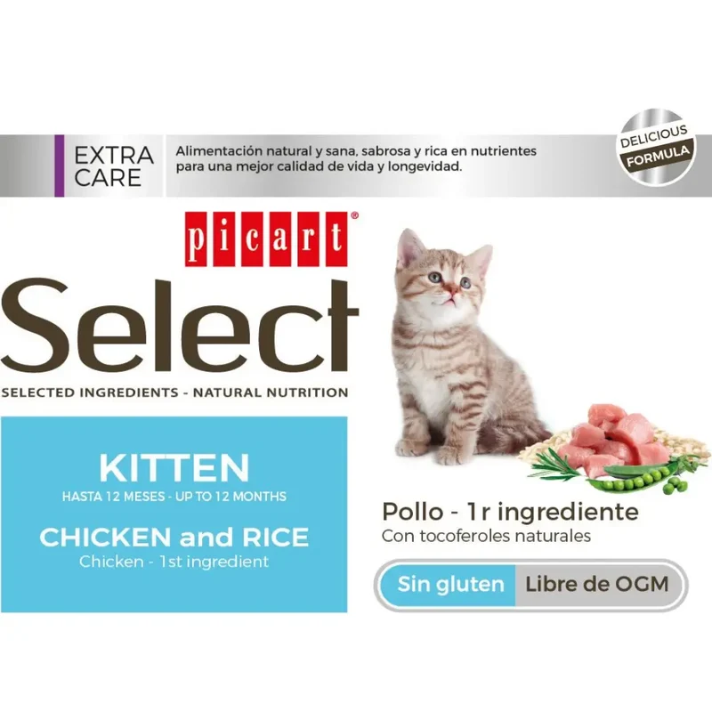 Picart Select Cat Kitten Pollo y Arroz 400 g
