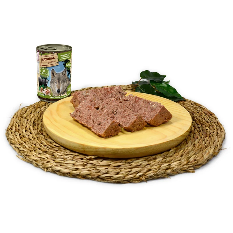 COMIDA HUMEDA PERROS NATURAL GREATNESS BACALAO PIMIENTO ROJO Y CALABAZA 12 X 390 G