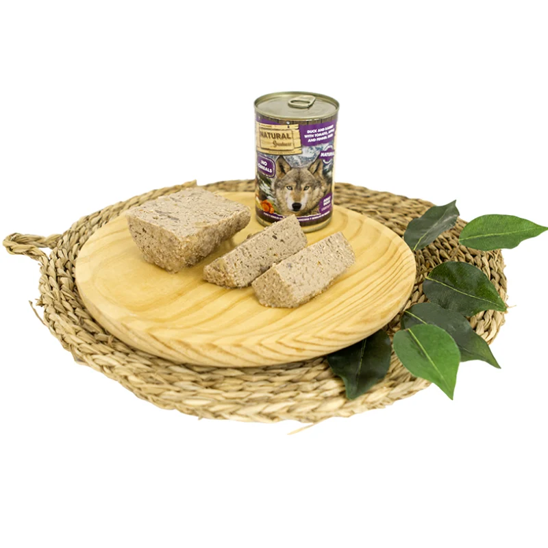 COMIDA HUMEDA PERROS NATURAL GREATNESS LATA PATO Y CONEJO 12 X 400 G