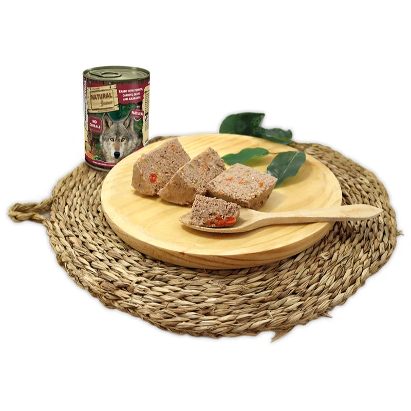 COMIDA HUMEDA PERROS NATURAL GREATNESS LATA CONEJO Y VENADO 12 X 400 G