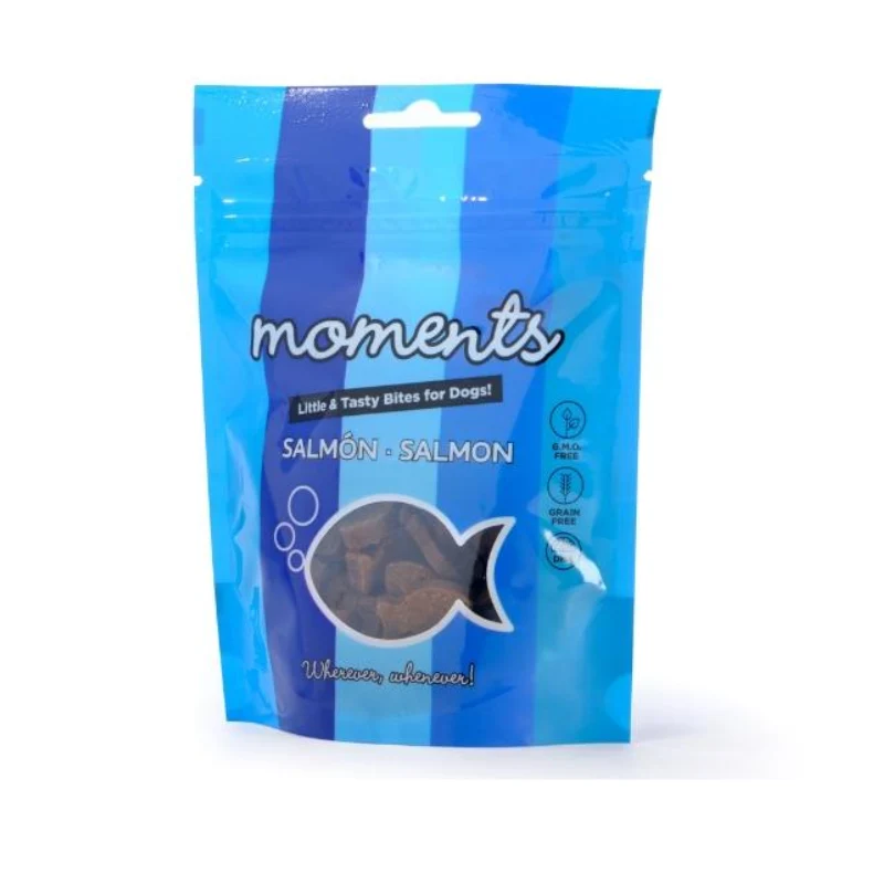 SNACKS MOMENTS PERROS SALMON DINGONATURA 60 GRAMOS
