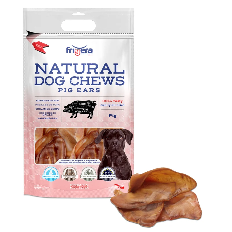 SNACK NATURAL OREJA DE CERDO PERROS 750 GR
