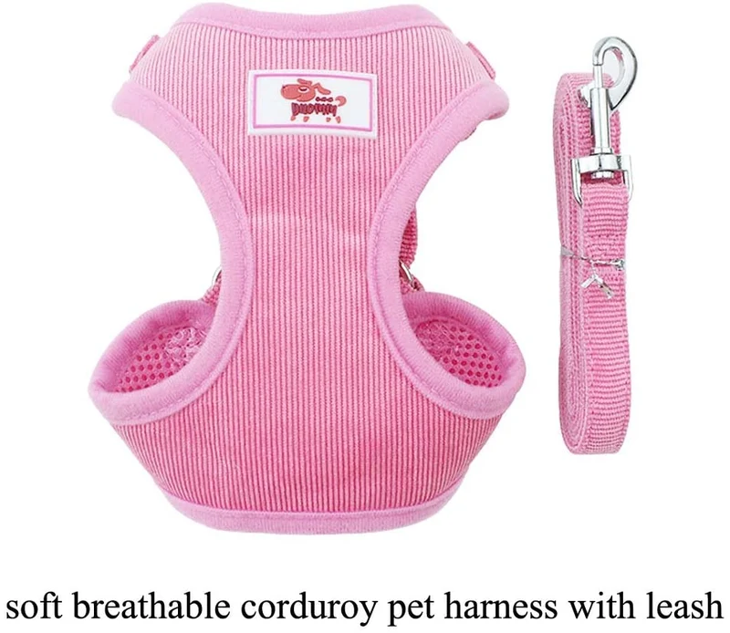 FOREKING Arnés para mascotas de todo tipo de climas, para mascotas pequeñas/Midium, arnés suave y transpirable para gatos y perros, fácil de lavar, tamaño ajustable, cierre duradero y hebilla