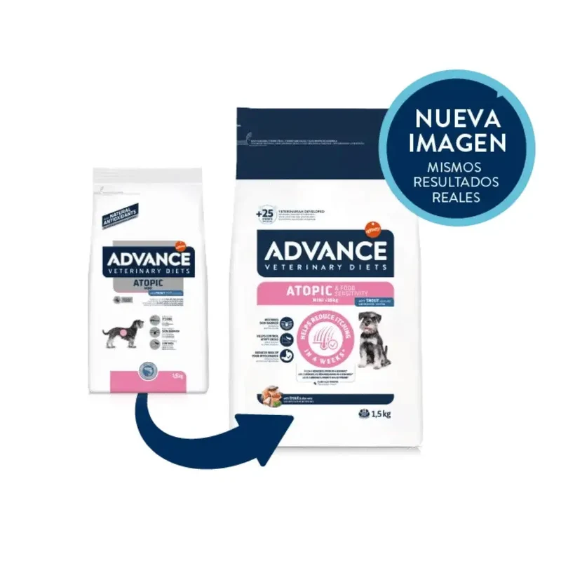 Advance Veterinary Diets Atopic Mini Trucha Pienso para Perros