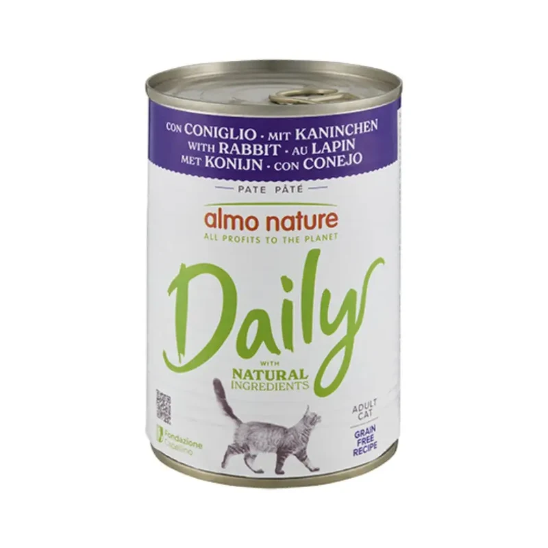 Almo Nature Cat Daily Grain Free Lata 400 g | Comida Húmeda para Gatos