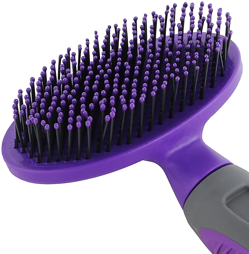 Hertzko Cepillo suave para mascotas para gatos con pelo largo o corto – ideal para desenredar y quitar el pelo suelto o de cobertizo – ideal para cepillado diario y para piel sensible