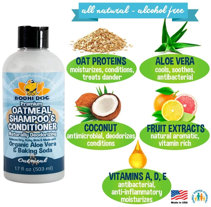 Spray de avena antipicazón natural o champú para gatos | Alivio calmante hipoalergénico para piel seca, picante, mordida o alérgica dañada | Tratamiento de puntos calientes | Aprobado por veterinarios y mascotas
