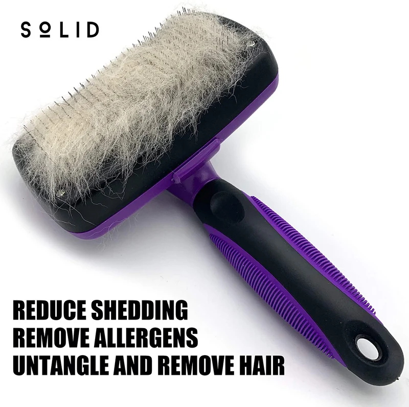 SoLID (TM - Cepillo de limpieza autónoma para pelar el aseo de mascotas