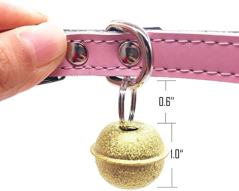 CatYou campanas para collar de gato, 4 campanas fuertes y fuertes, colgantes para entrenamiento de mascotas, para mascotas, gatos, perros, collares, orinales, entrenamiento
