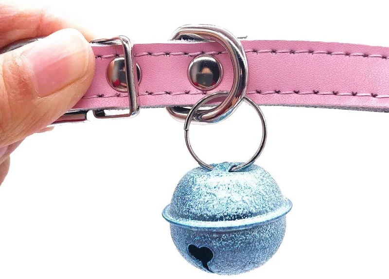 CatYou campanas para collar de gato, 4 campanas fuertes y fuertes, colgantes para entrenamiento de mascotas, para mascotas, gatos, perros, collares, orinales, entrenamiento