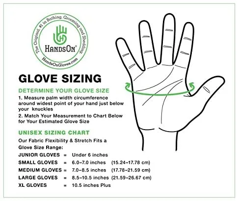 HandsOn - Guantes de aseo para mascotas patentados #1 clasificados, premios ganadores de cobertura, baño y removedor de pelo, cepillo suave para gatos