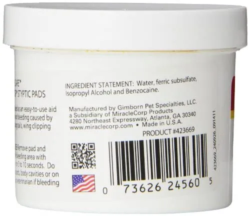 Miracle Care Kwik Stop Astringente en polvo 0.5 onzas