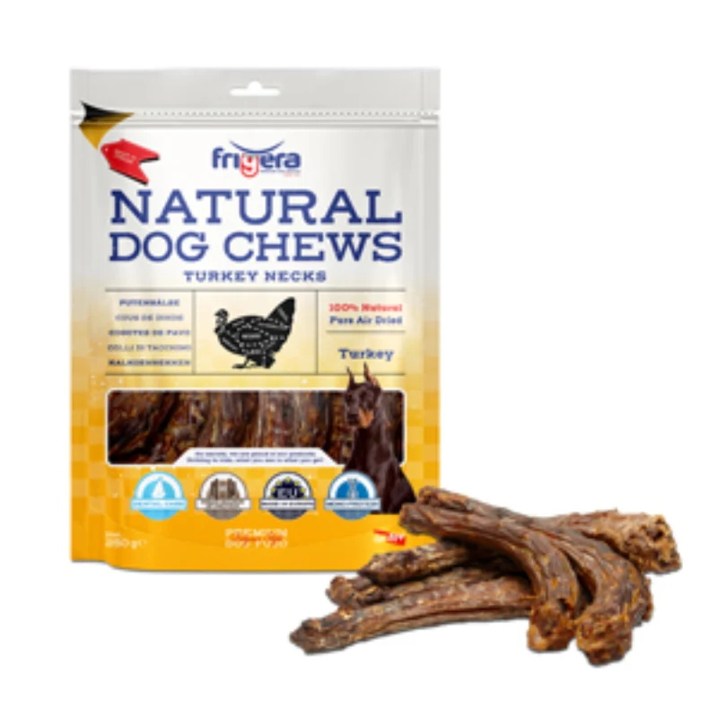 SNACK NATURAL CUELLOS DE PAVO PARA PERROS 250 GRAMOS