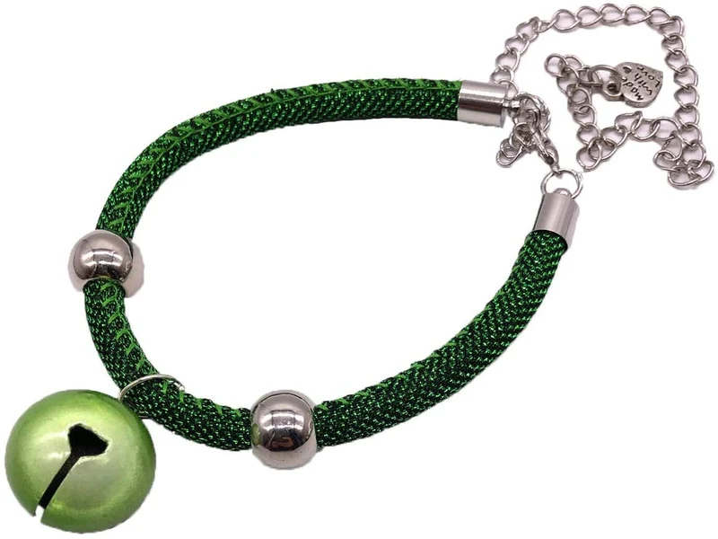 CatYou - Collares con campanas para gatos, animales pequeños, ajustable de 19 a 11.8 in