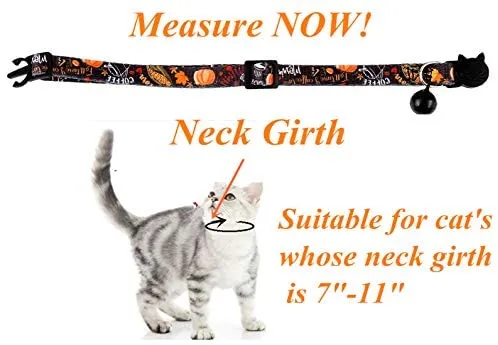 BoomBone Cat Collar Breakaway with Bell,Safe Puppy Collars for Thanksgiving