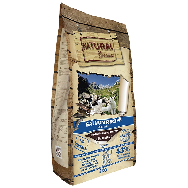 NATURAL GREATNESS SALMON MINI PERROS 6 KG