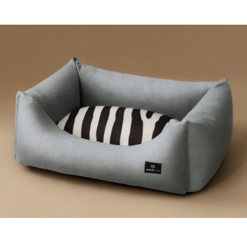 CAMA PARA PERROS PEQUEÑOS Y MEDIANOS ZEBRA 55x46x20 CM