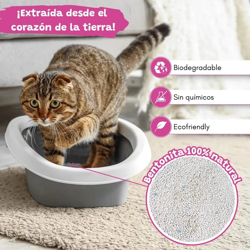 Arena Aglomerante para Gatos Baby Polvos de Talco 10L Catter Litter