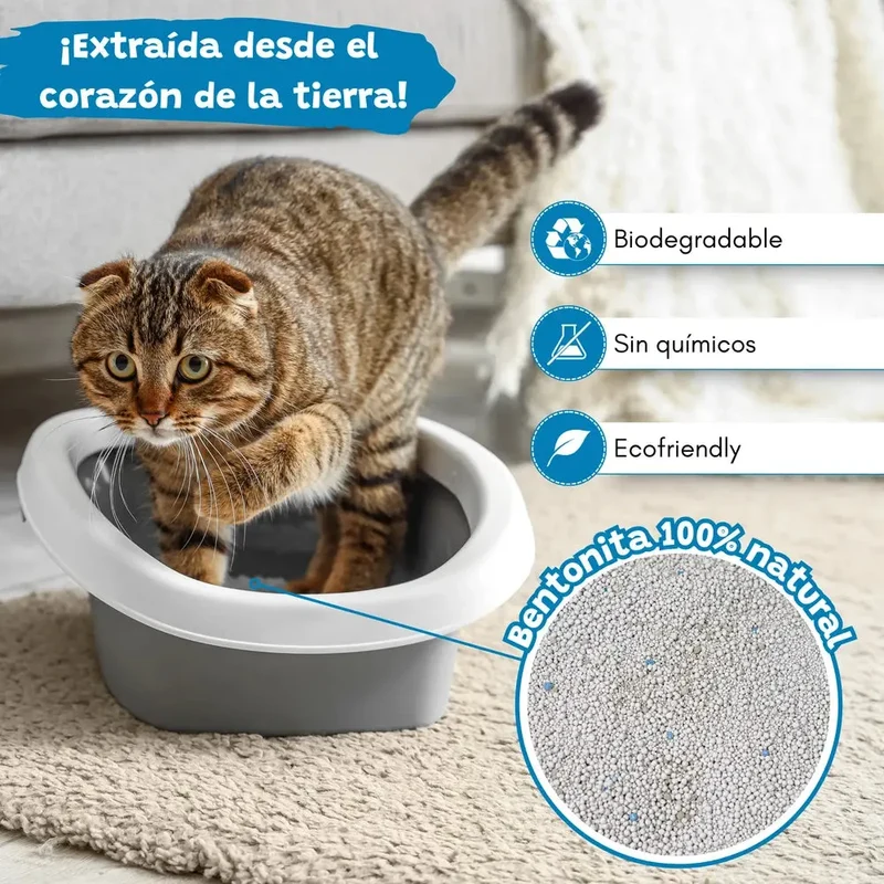 Arena Aglomerante para Gatos Efecto Carbón Activo Catter Litter