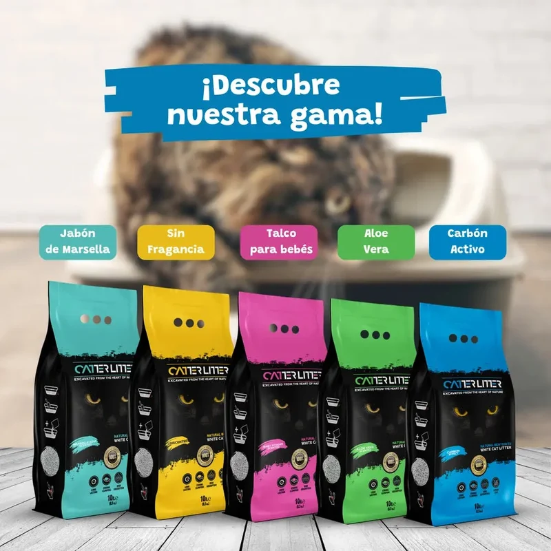 Arena Aglomerante para Gatos Efecto Carbón Activo Catter Litter