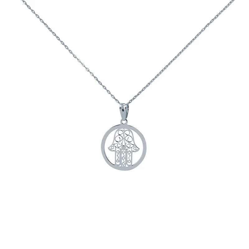 Collar Mano de Fátima Aro de Oro 9K