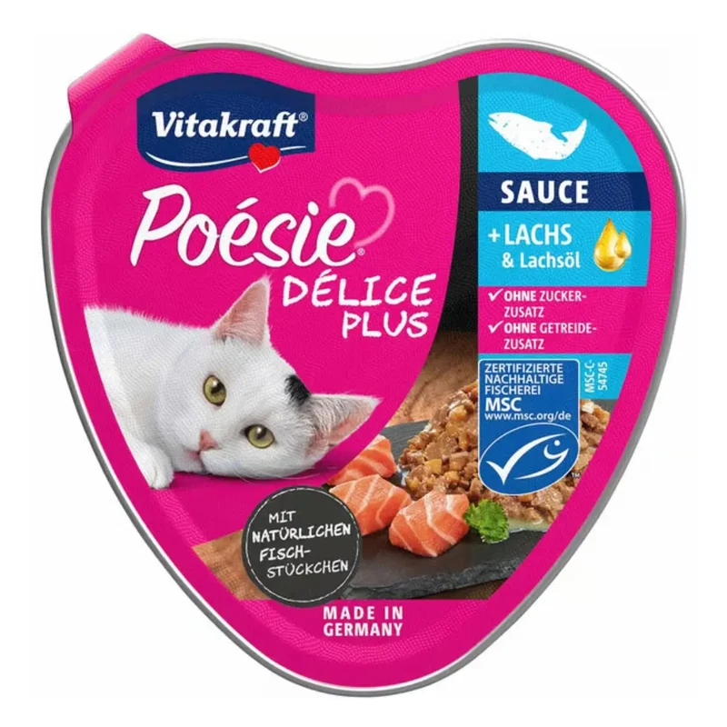 Vitakraft Poesie Delice Plus con aceite de salmón 85 g