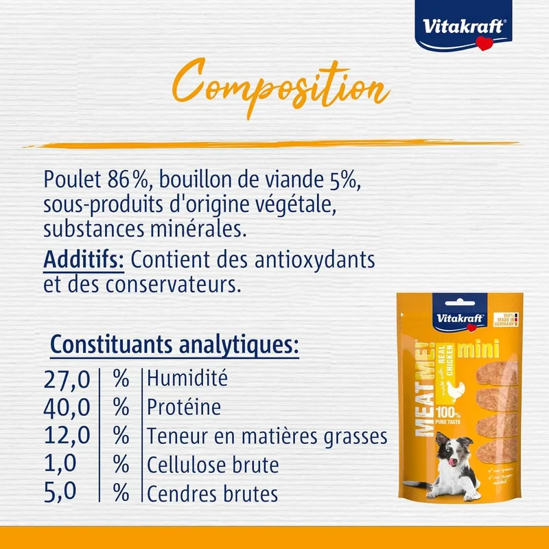 Vitakraft Snack MEAT ME Pollo Mini 60 g
