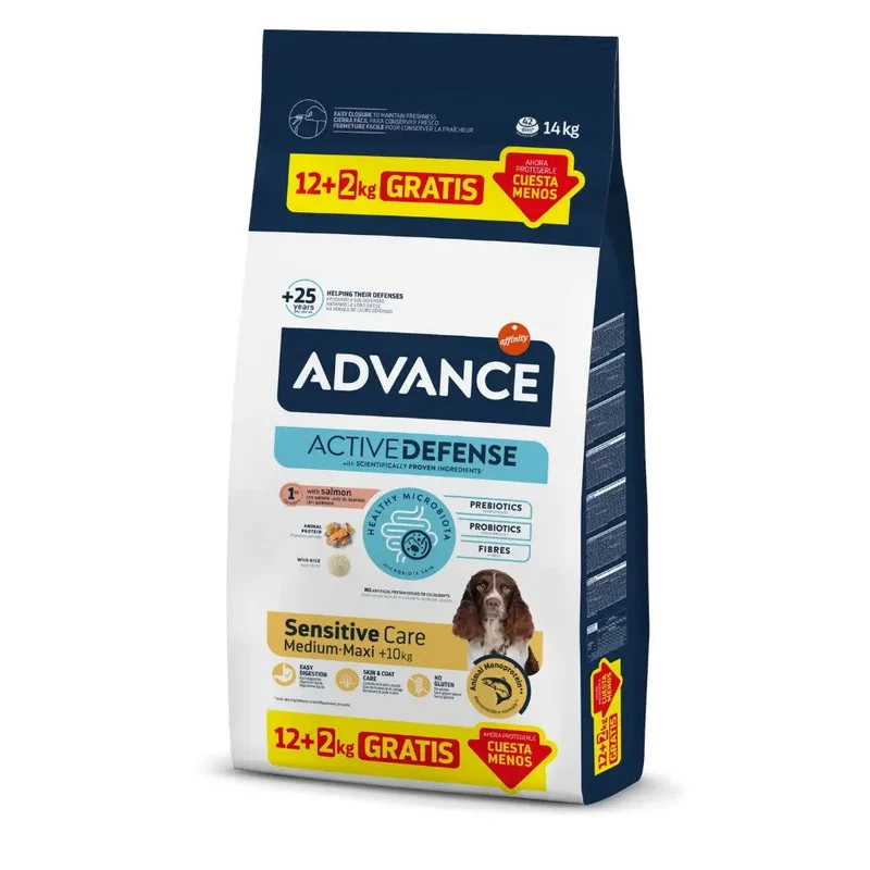 Advance Adult Medium Maxi Salmón y Arroz Sensitive Care Pienso para Perros