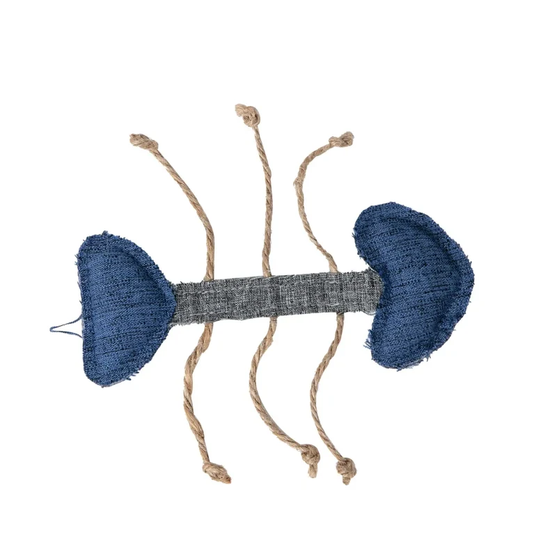 Juguete para Gato FishBone Reciclado con Catnip 14,5x5,5 cm