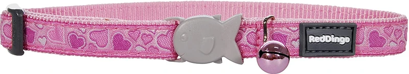 Red Dingo Diseñador gato collar, Breezy Amor Rosa