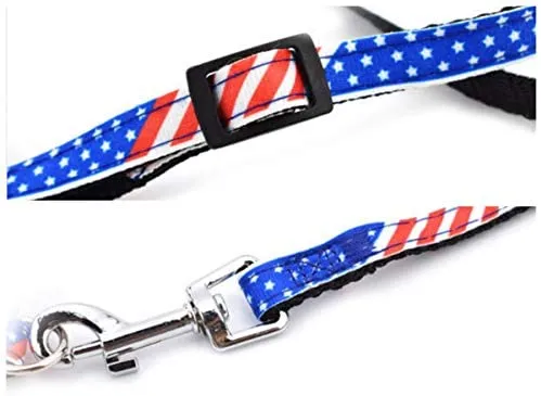 Fancy Finca collares para gatos y mascotas, correas ajustables, para cachorros, caminar, entrenamiento, correr, senderismo, 2 juegos