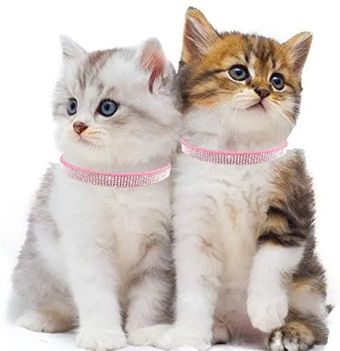 Teemerryca - Collar, diseño de lazo con brillantes, color rosa