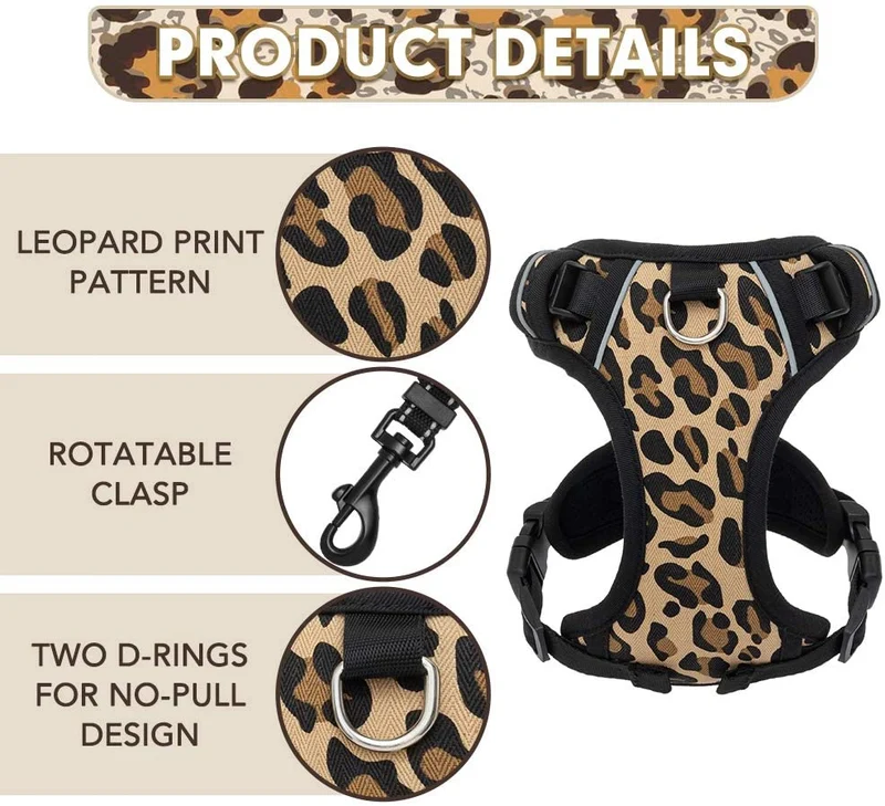 Conjunto de arnés y correa para gatos a prueba de escape, arnés ajustable de malla suave para gatos, correa reflectante para seguridad nocturna, gatos, cachorros y gatos