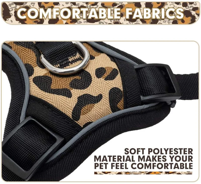 Conjunto de arnés y correa para gatos a prueba de escape, arnés ajustable de malla suave para gatos, correa reflectante para seguridad nocturna, gatos, cachorros y gatos