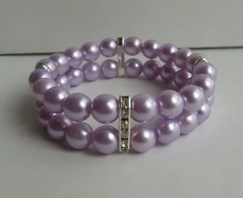 PetFavorites - Collar de 2 filas para mascotas con diseño de gato con brillantes y perlas de diamantes de imitación.