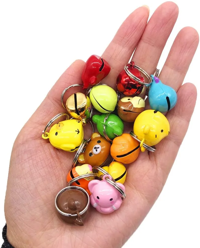 CatYou campanas para collar de gato, 4 piezas fuertes y fuertes campanas colgantes para entrenamiento de mascotas, campanas para gatos, collar para entrenamiento de orinal