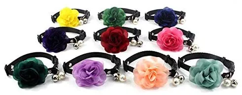 PetFavorites - Collar de corbata para mascotas, gato con colgante de campana, para mascotas, gatos