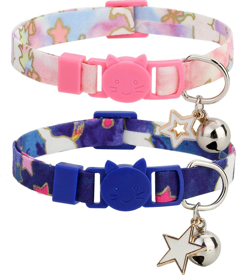 BoomBone 2 collares para gato con colgante seguro para gatitos con campana