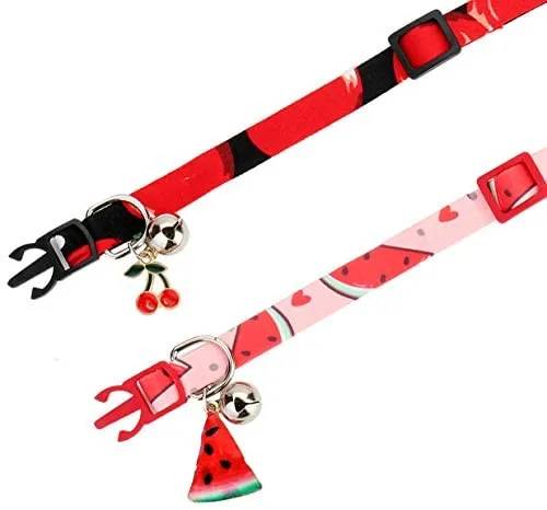 BoomBone 2 collares para gato con colgante seguro para gatitos con campana
