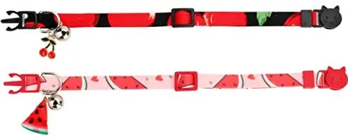 BoomBone 2 collares para gato con colgante seguro para gatitos con campana