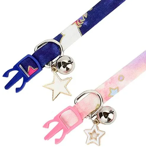 BoomBone 2 collares para gato con colgante seguro para gatitos con campana