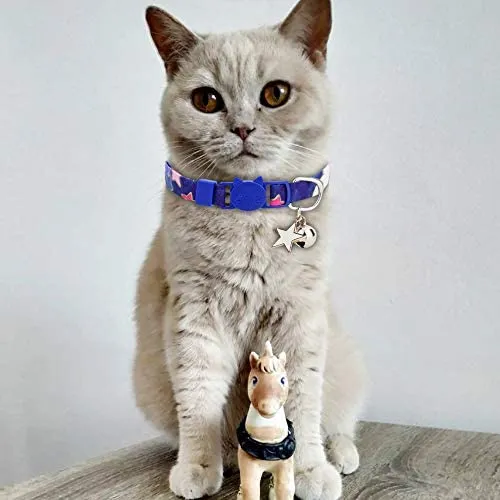BoomBone 2 collares para gato con colgante seguro para gatitos con campana