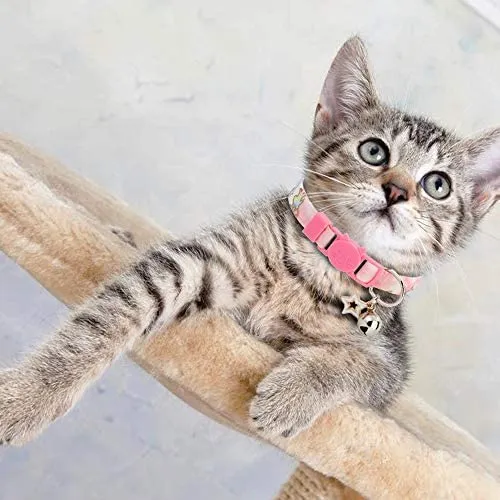 BoomBone 2 collares para gato con colgante seguro para gatitos con campana